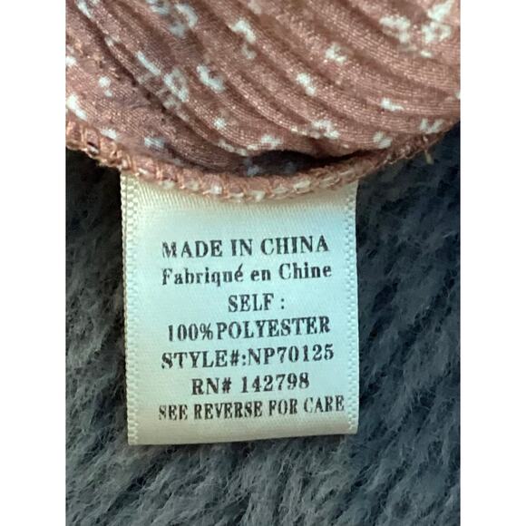 New in Women Floral Dotted Smocked Waist Wide Leg Palazzo Pants Oversized Small - Picture 10 of 11